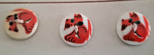 LOT 3 BOUTONS FOX TERRIER VINTAGE D : 15 mm