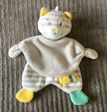 Doudou Chat Tigre gris blanc