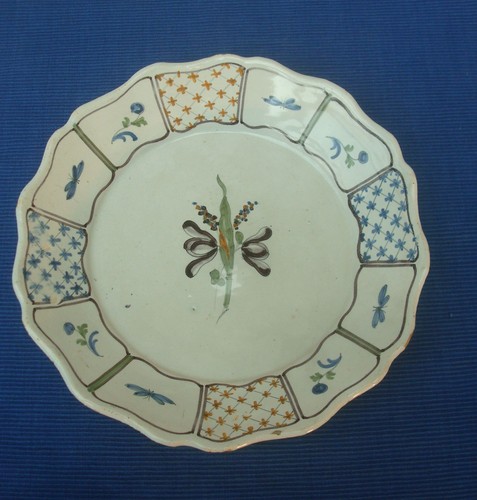 V71 assiette ancienne xixe - assiette,