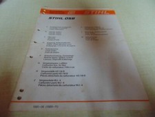 Tronçonneuse STIHL 056  Liste des Pièces de Rechange  1989