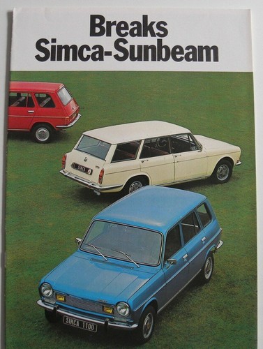 Brochure chrysler simca - brochure,