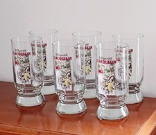 Rare, 6 Anciens Verres Publicitaires à Apéritif CLACQUESIN 