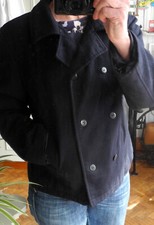 Veste caban 1.2.3 123 bleu marine 42 , classique, indémodable