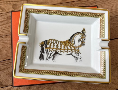 Cendrier porcelaine hermes - cendrier, en