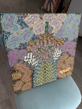 Pierre Cornudet 1957 : Tableau Original 50 X 50 Cm 