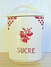 Pot à épices vintage le comptoir de famille France Prym'style SUCRE No Lustucru