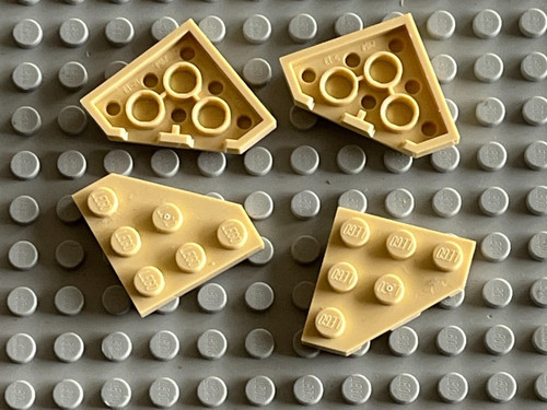 Tan plates 2450 lego star - 4,