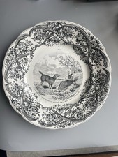 Assiette XIX faïence CREIL &