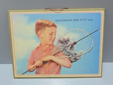-ANCIEN CALENDRIER ALMANACH des PTT 1963 PETITE FILLE & Garçon & Animaux    D