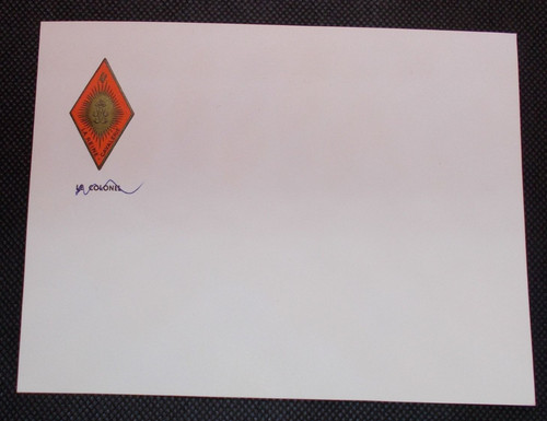 Carte militaire vierge avec