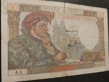 TRES RARE 1ère date :Série:"A.1".JACQUES COEUR A.13.6. 1940.A "."n°000084652".