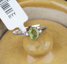 18k Plaqué or Blanc Peridot