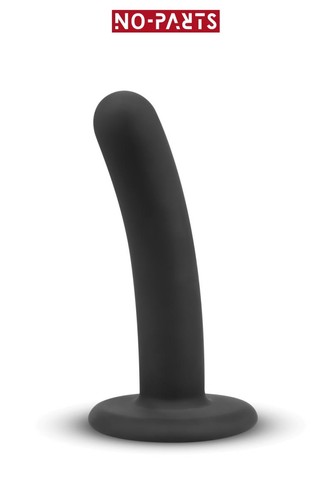 Gode silicone noir ventouse - silicone,