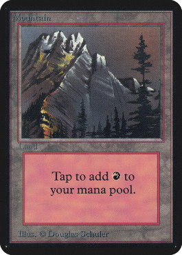 Magic mtg mountain alpha - -,
