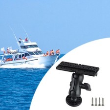 Support de sondeur pivotant à rotule pour rails de pour kayak et ponton
