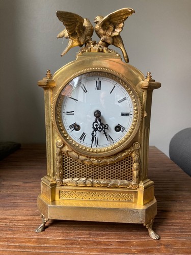 Pendule borne ancienne bronze - ancienne,