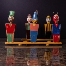 Jouet ancien bois peint