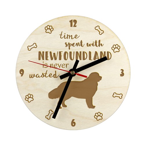 Chien terre neuve horloge - terre-neuve,