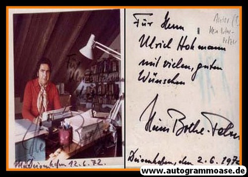 Autographe writer heinz - autographe,