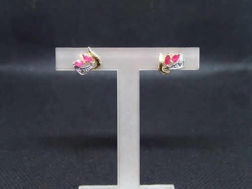 Boucle oreille or jaune - boucle, d'oreille