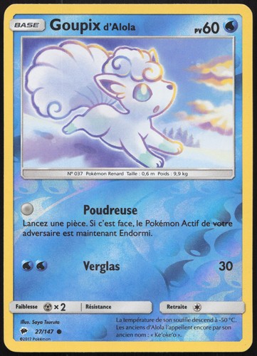 Carte pokémon goupix alola - carte,