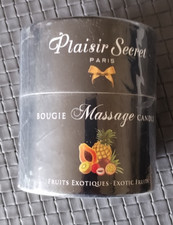 PLAISIR SECRET - FRUITS EXOTIQUES - BOUGIE DE MASSAGE NEUF - DLC 06/2027