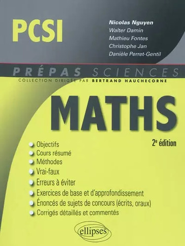 Mathématiques pcsi 2e - mathématiques,