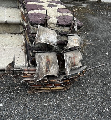 Ancienne maquette bateau en - maquette,