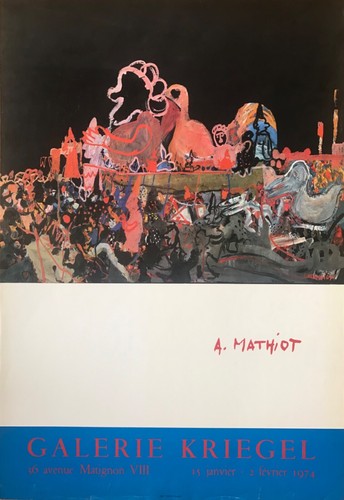 Mathiot affiche litho - mathiot, galerie