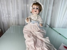 Poupée d'artiste ancienne tête porcelaine poupée 56 cm. État voir photo