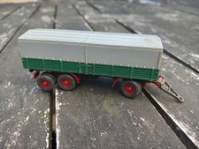 REMORQUE BACHEE 3 ESSIEUX WIKING HO 1:87 , comme neuf sans boite