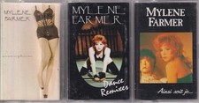 Mylène Farmer lot de 3 K7 cassettes audio  Tape