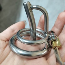 Métal Pénis Cage De Chasteté Avec Pénis Urétral Tige à Urètre Soumission Sextoys