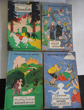 Lot  4 volumes Bibliothèque de Suzette, illustrés. 1948