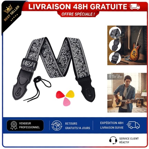 Sangle guitare réglable - guitare,