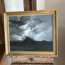 tableau N157 huile sur panneau