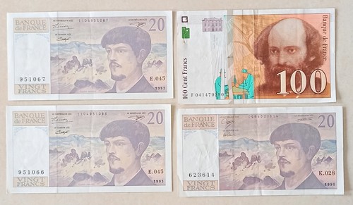 Lot billets banque 20 - lot,
