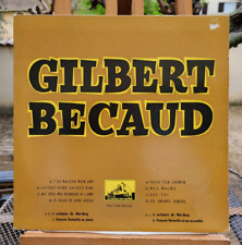 Rare LP 25 CM Gilbert Bécaud