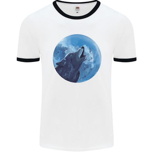 Loup hurlant pleine lune - hurlant,