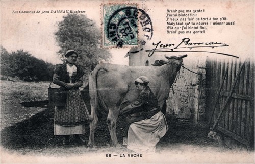Cpa les chansons de jean - cpa,