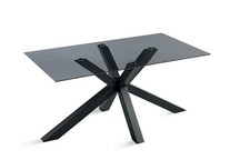 Table À Manger En Verre Fumé