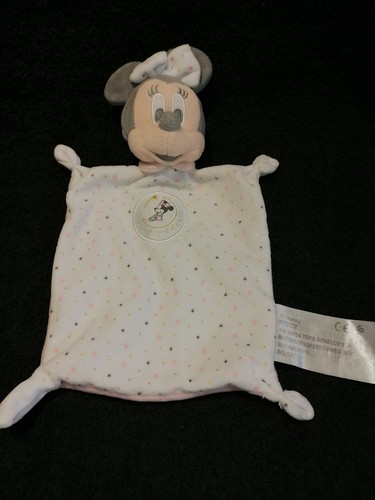 Doudou plat minnie gris - minnie, blanc