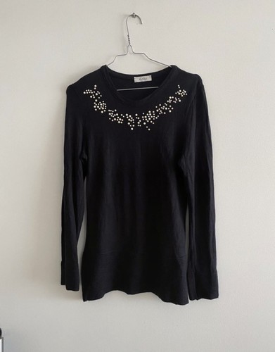 Pull femme noir perles karting - femme,