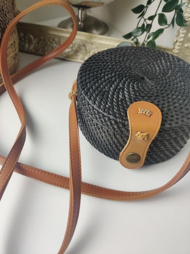 Petit sac rond osier - sac,
