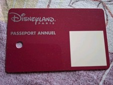Rare carte vierge disney pass annuel disneyland Paris 