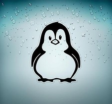 Autocollant sticker voiture tuning chambre enfant pingouin r2