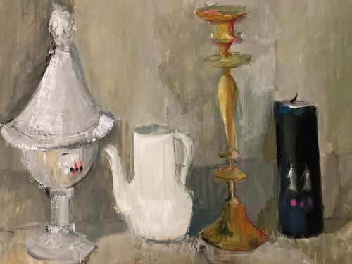 Belle peinture 1960 - peinture, gouache