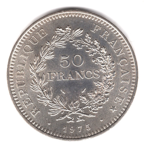 Francs hercule 1975 en - 50,