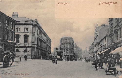 Carte postale birmingham - carte, horse