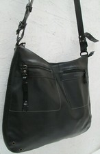 -AUTHENTIQUE  grand sac bandoulière LAMARTHE cuir  TBEG vintage bag 